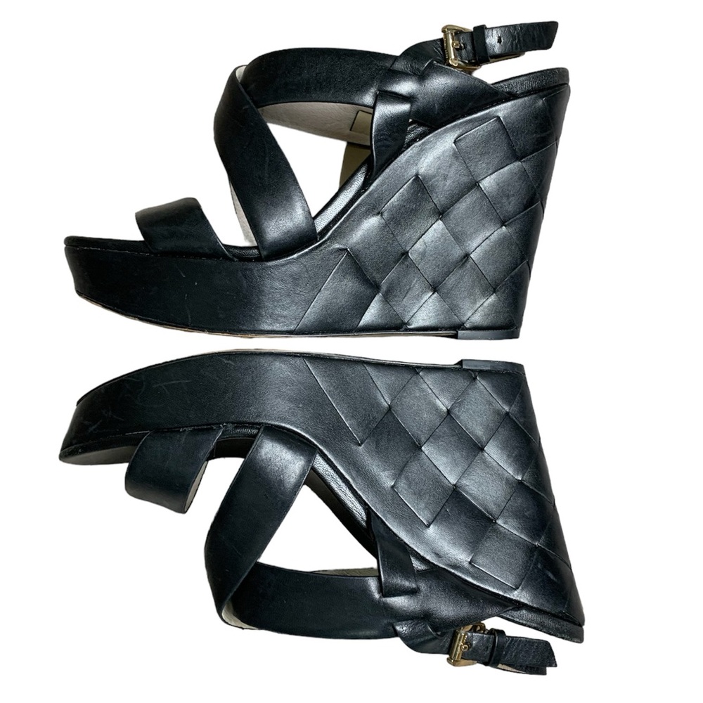 Michael Kors Black Wedge Sandals